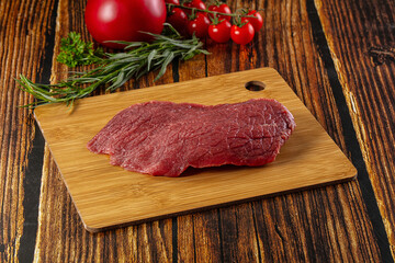 Raw classic beef steak for grill