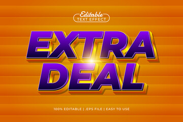 extra deal editable text effect