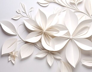 Paper flower arrangement