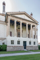 Fototapeta premium main facade of Foscari manor house on Brenta canal, Mira, Italy