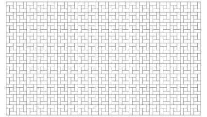 white sheet of paper, brick pattern for floor