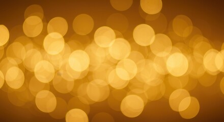 Golden Bokeh Abstract - Warm, Glowing Circles on a Rich, Textured Background.