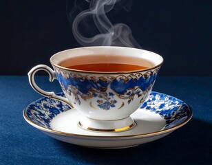 Fototapeta premium Elegant Tea Cup with Steam.