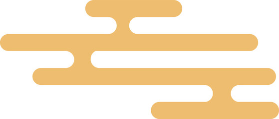 Asian cloud gold Chinese and Japanese style. Traditional oriental. Tribal pattern. China simple ornament background 