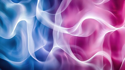 Obraz premium Holographic interference rings creating mesmerizing wave patterns with vibrant blue magenta gradient flowing abstract optical physics demonstration