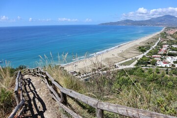 Marina di Ascea - Panorama dal tratto finale del Sentiero degli Innamorati