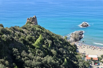 Marina di Ascea - Punta del Telegrafo dal tratto intermedio del Sentiero degli Innamorati