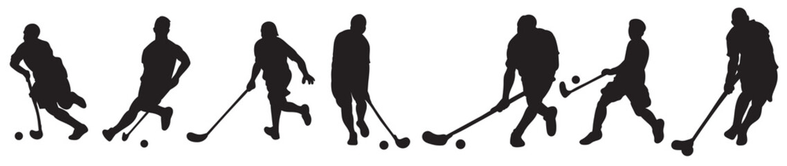 floorball icons vector illustration