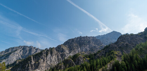 Wild alpine landscapes of the Wimbach Valley, Berchtesgaden Alps