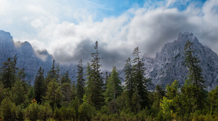 Wild alpine landscapes of the Wimbach Valley, Berchtesgaden Alps