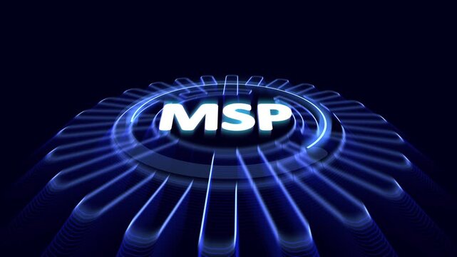 MSP acronym, managed service provider concept, A managed service provider is a third party company that remotely manages a customer's information technology. 