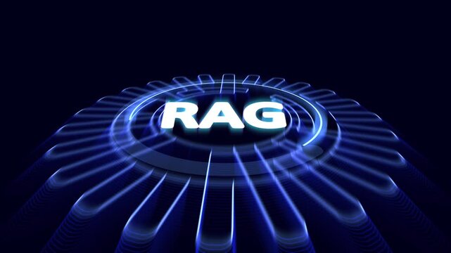 RAG acronym. retrieval augmented generation is an AI framework for retrieving facts from an external knowledge base to ground large language model the most accurate information. Retrieval Augmented 