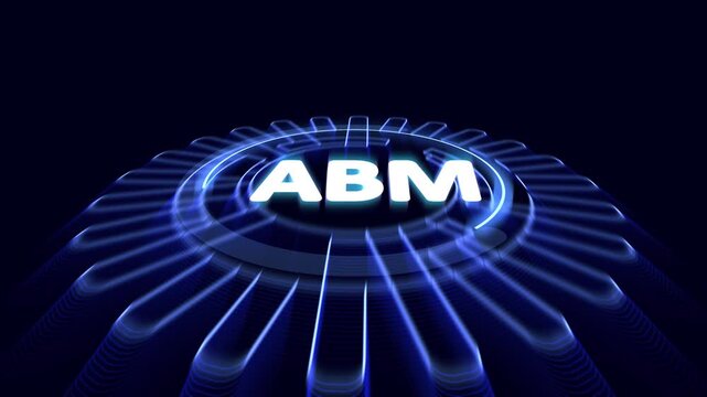 ABM account based marketing concept, strategic approach to marketing that focuses on targeting and engaging specific high-value accounts.