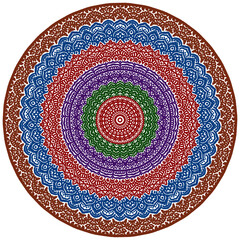 Signs and symbols. Circle pattern lotus or flower mandala art design. colorful, vintage, tradition, classic, dco, cycle, islamic, arabic, embroidery, bandana, Indian motifs, traditional, Turkish .