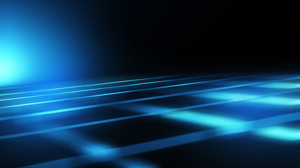 Dark abstract background with ultraviolet neon glow