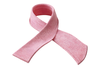 Textured Red Awareness Ribbon Symbol on Transparent Background 3D Rendering Detailed Texture Visual for Charitable Causes and Health Awareness Campaigns Against Black Backdrop