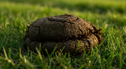 Bosta, cow dung in field, made by Ai