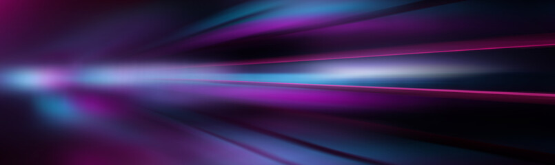 Dark abstract background with ultraviolet neon glow