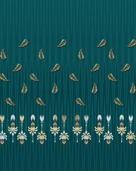 front back sleeve digital print pattern