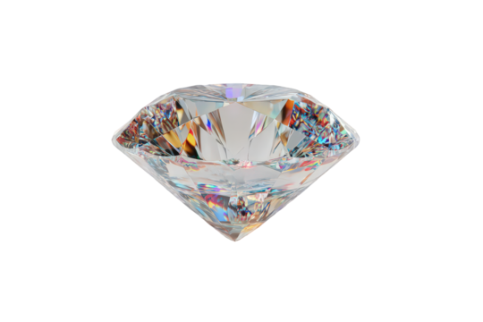 Glistening Diamond with Facets Reflecting Light on Black Background, High Clarity Gemstone Cut Sparkling Brilliance in Isolated Setting Precious Stone Luxury Elegance Transparency