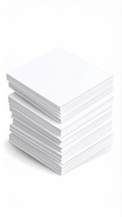Fototapeta premium Stack of white paper sheets (2)