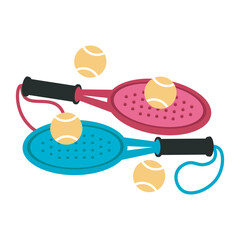 Paddle Tennis Racket Illustration