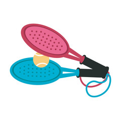 Paddle Tennis Racket Illustration