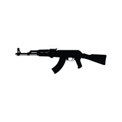 Ak 47 assault rifle silhouette
