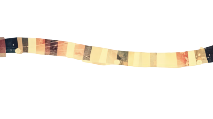 Abstract Wavy Line Art Installation with Textured Earth Tone Colors and Black Background for Decorative Minimalist Aesthetic Design Element with Smooth Flow