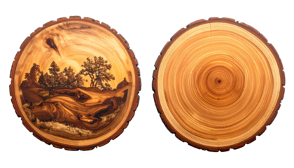 Wood rounds scenic, annular rings