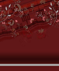 front back sleeve digital print pattern