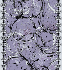 front back sleeve digital print pattern