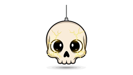Mysterious Skull Charm: An endearing, stylized skull, subtly hinting at a blend of playful charm and an aura of enigmatic fascination.
