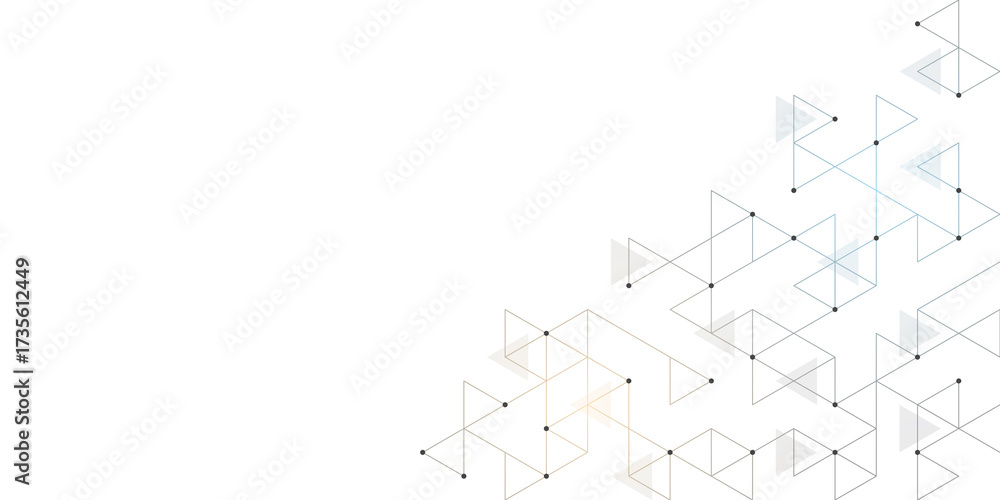 Wall mural abstract background with a geometric pattern of triangle shapes. graphic design element