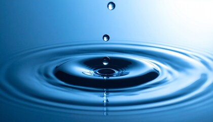 Cinematic Tear Dropping into Still Water Creating Glowing Ripple Waves