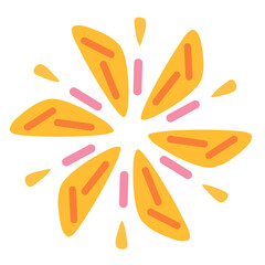 Modern Flat Style Star Burst Design Element Graphic Illustration