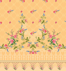 front back sleeve digital print pattern