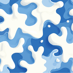 Illustration Vector seamless pattern of Abstract Water Wave Texture. Liquid Melting Drop Shapes