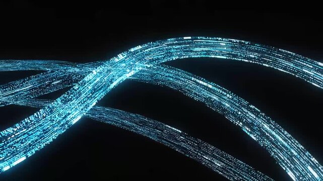 Futuristic Data Streams and Digital Light Waves