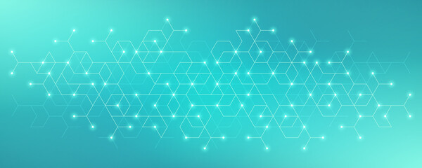 Abstract background with simple geometric figures and dots. Graphic design element and polygonal shape pattern