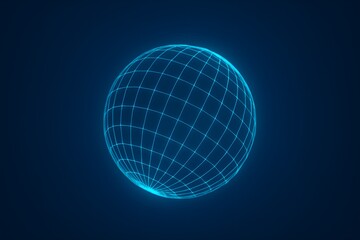 Abstract Tech Blueprint Layout