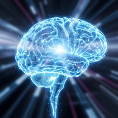 AI Microchip Glow Macro