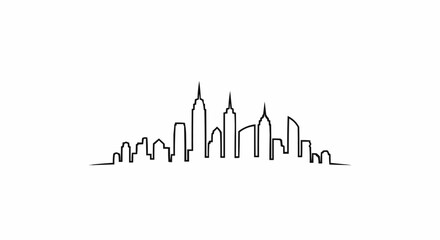 vector illustration of an abstract city