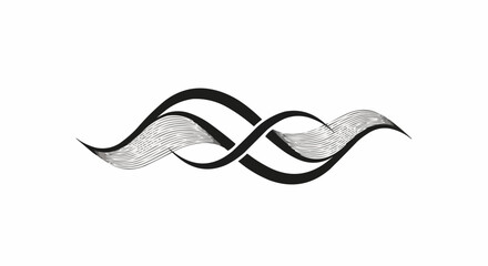 black and white ribbon