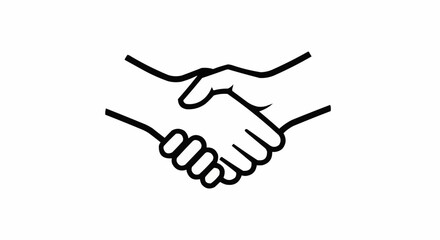hand shake vector illustration