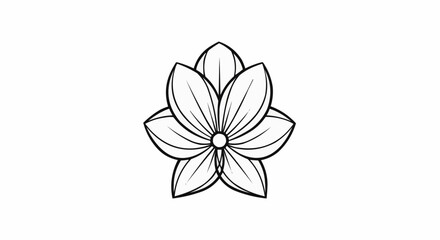 vector illustration of a lily flower