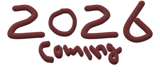 2026 coming soon in a playful and modern design against a creating anticipation for the upcoming year with a fun aesthetic