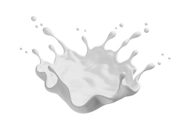 PNG Milk Splash 3D Rendering