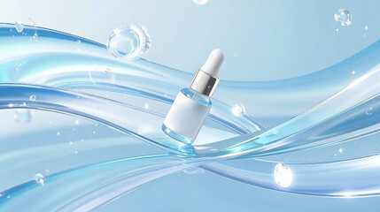 Great Heat solar term skincare essence hydrating moisturizing ad background
