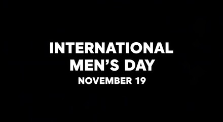 Celebrate international mens day on november 19 with a stylish poster and mustache vector illustration isolated on white background